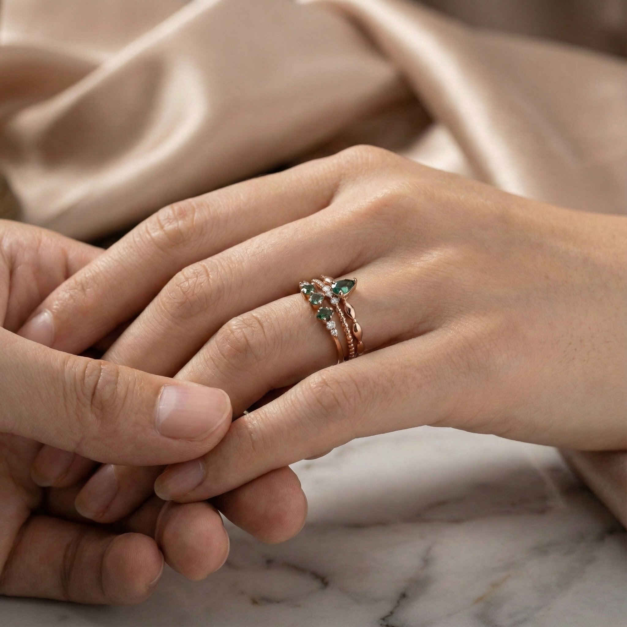 Minimalist couple ring with sleek design for modern couples