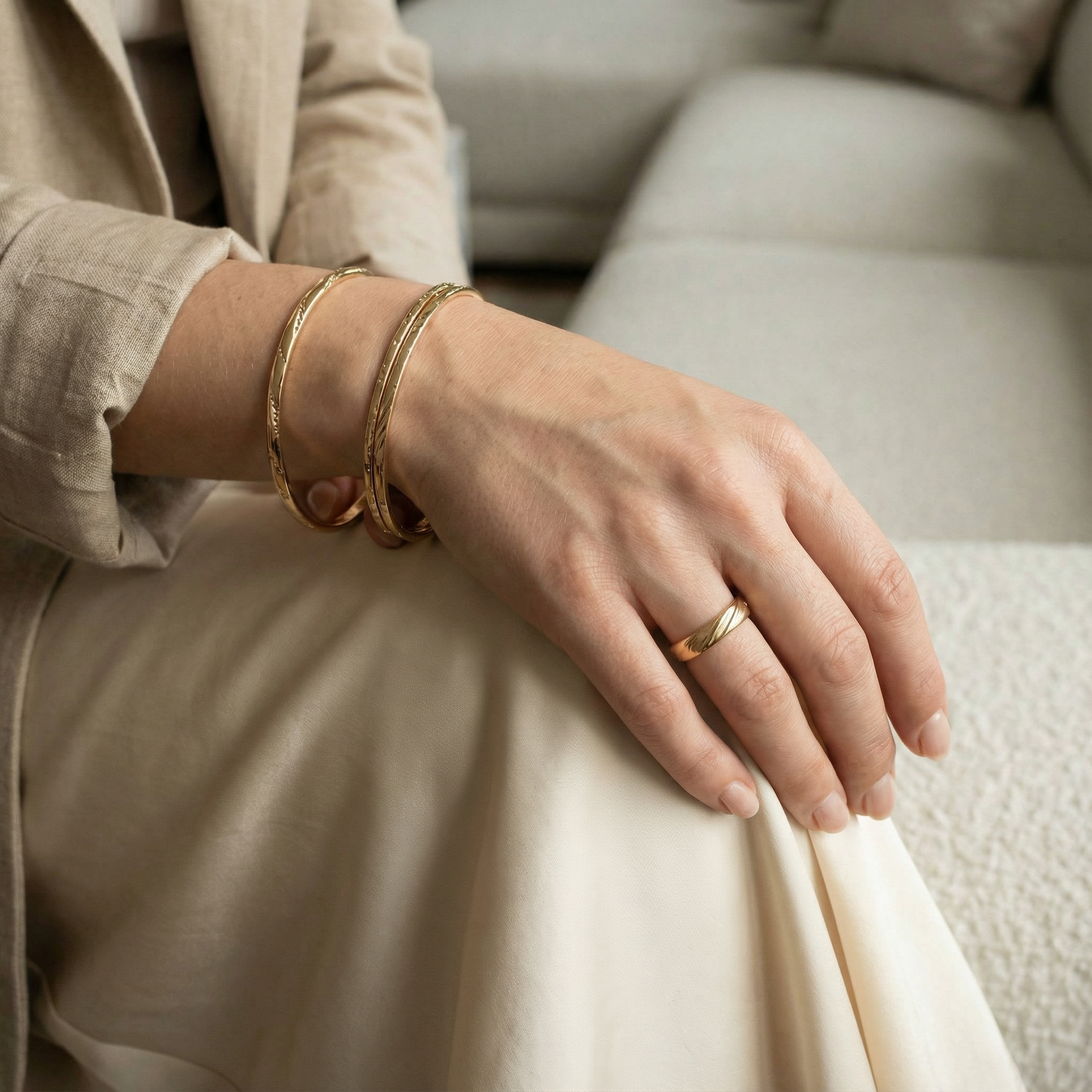 Minimalist Moissanite Rose Gold Engagement Band Diamond Engagement Band