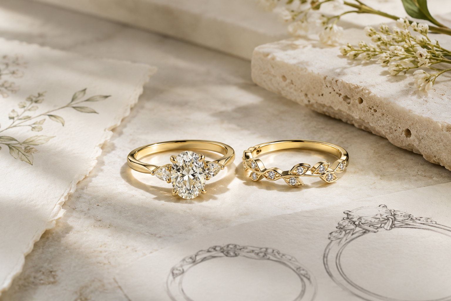 Bridal Ring Set Guide: How to Choose an Engagement Ring, Wedding Band & Matching Couple Rings