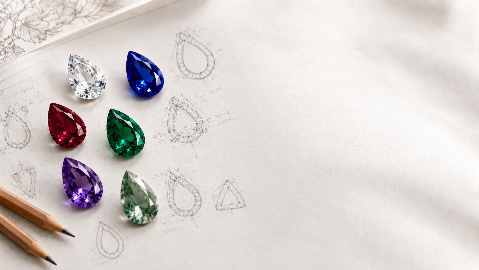 Pear Cut Rings