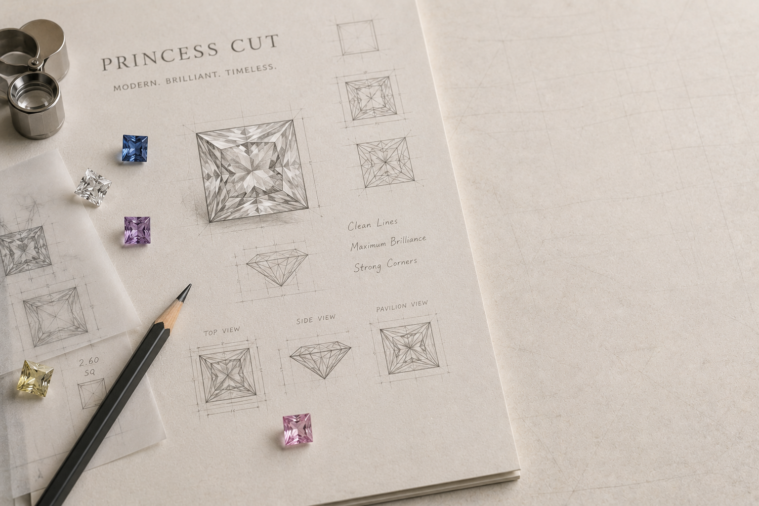 Princess Cut Rings