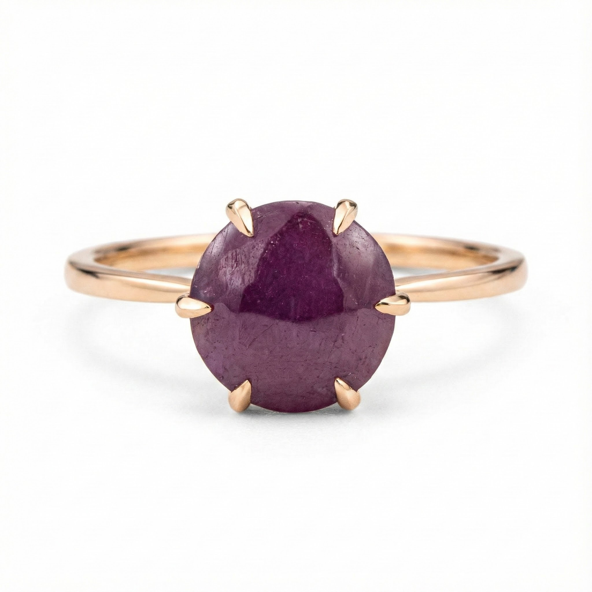 1.5 Carat Round Ruby Engagement Ring Classic Ring nature ruby