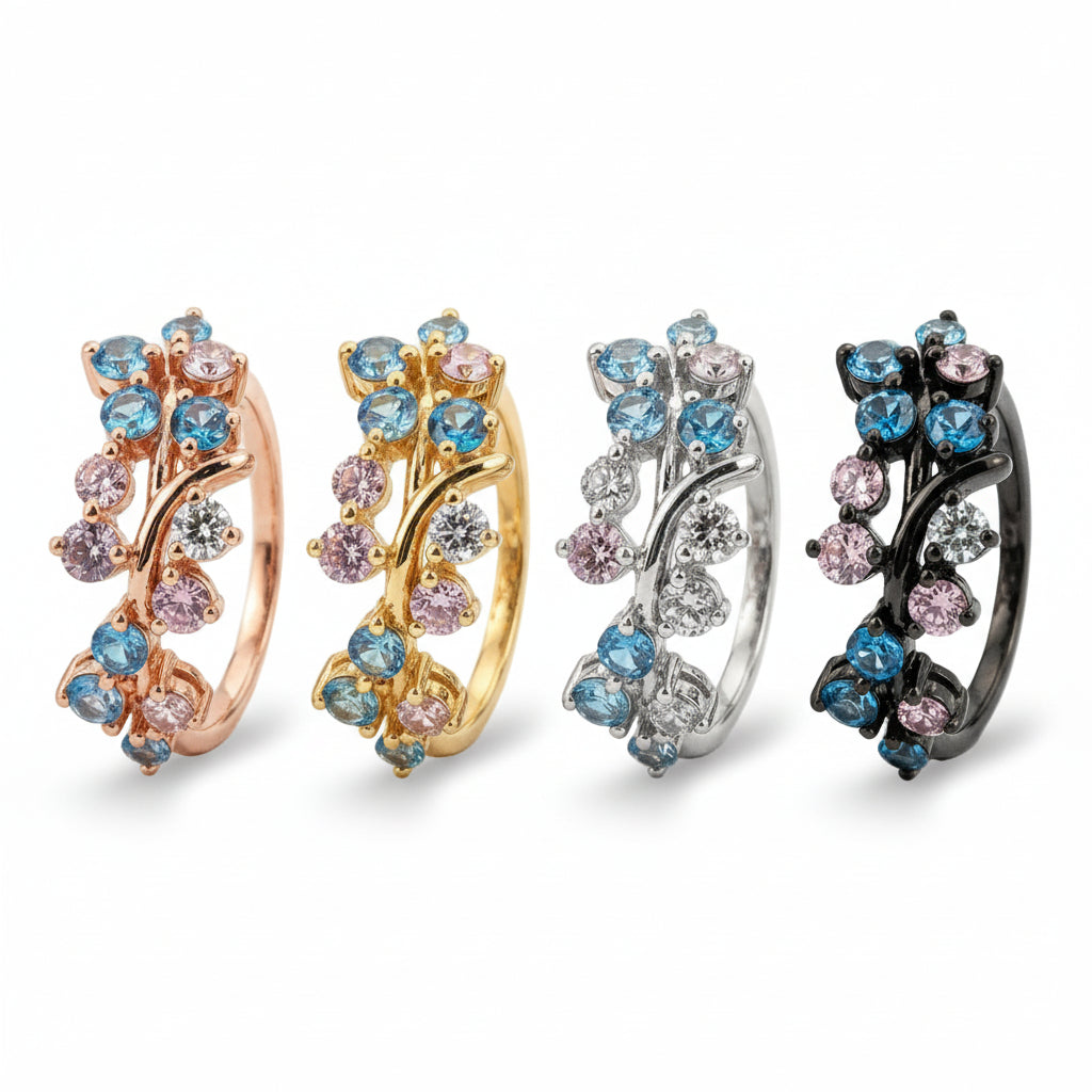 Lifestyle view of Moissanite Engagement Ring in Gold