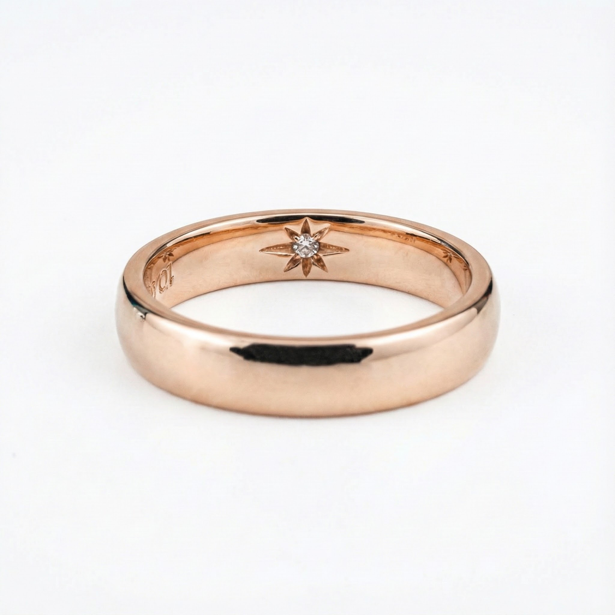 Classic ring with a unique interior