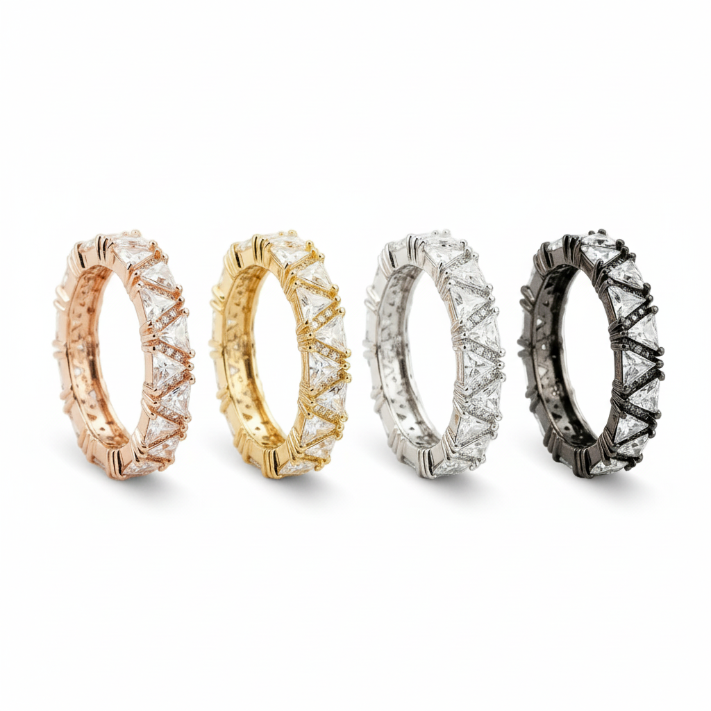 Lifestyle view of Moissanite Engagement Ring in Rose Gold