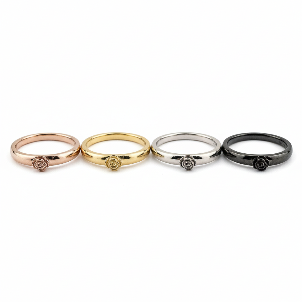 Lifestyle view of Nature-Inspired Men's Ring in White Gold