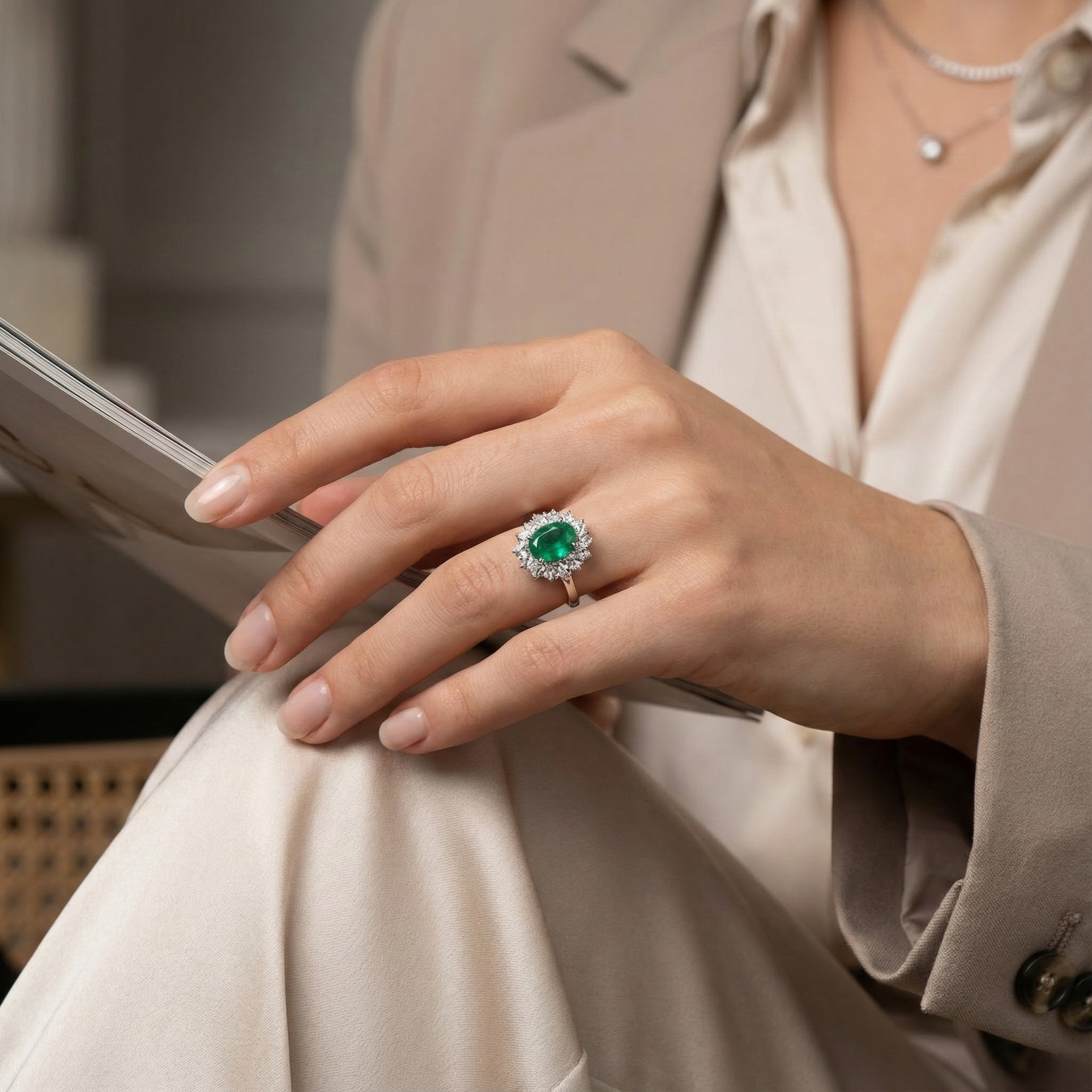 Exquisite Engagement Ring with a touch of Luxury and Elegance