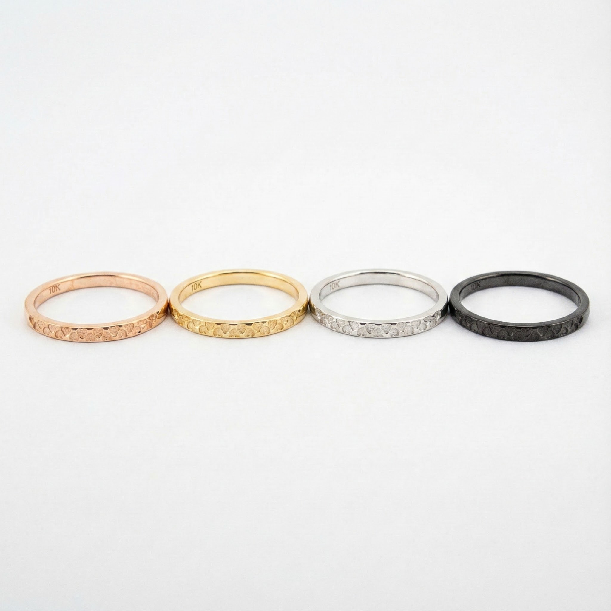 Textured Rose Gold Ring – Intricate Detailing, Unique Design, Handcrafted Beauty