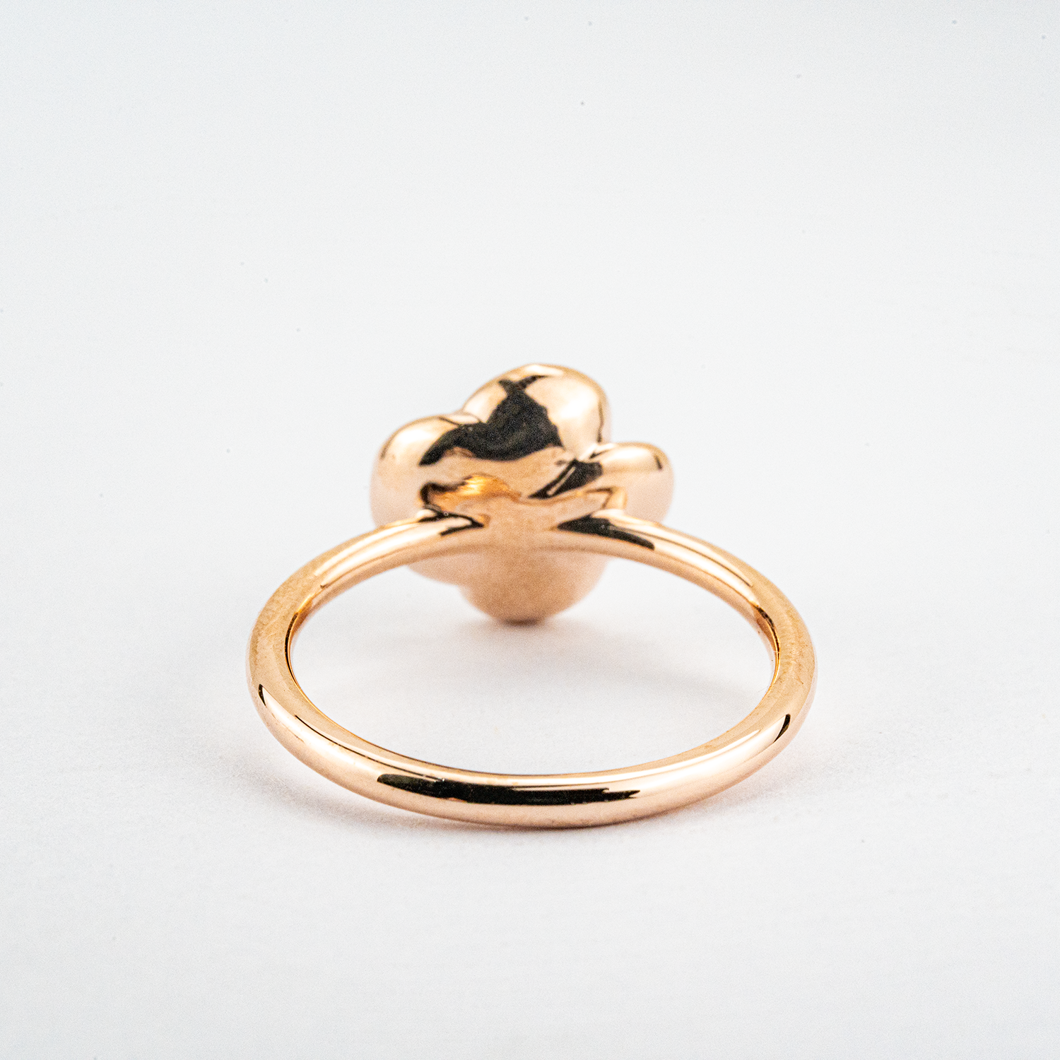 Botanical Elegance - Floarl Ring Rose Gold Rose Ring Leaf Ring Nature-Inspired Design