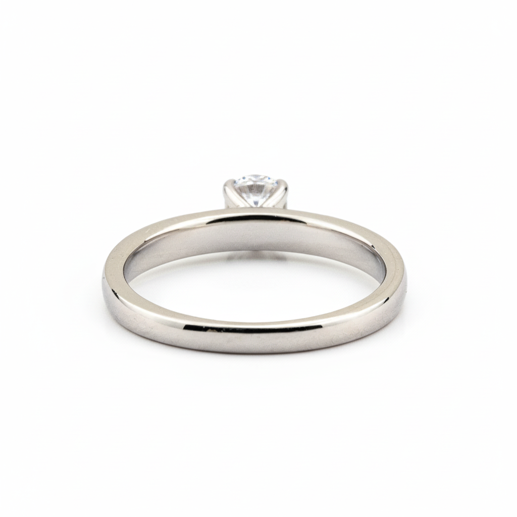Product view of Nature-Inspired Men's Ring in White Gold