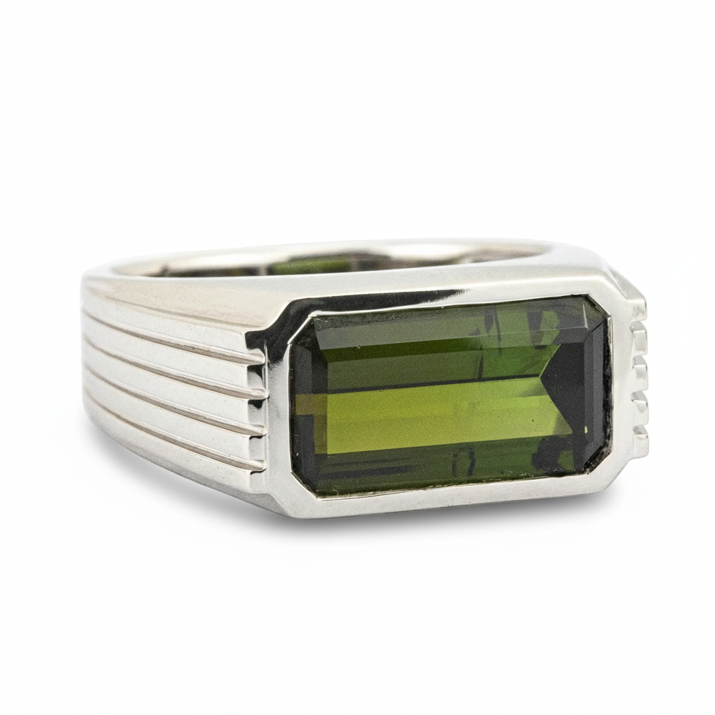 Product view of Tourmaline Men's Ring in Gold