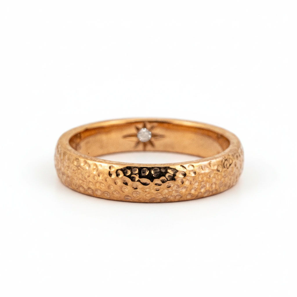 Front view of Classic Ring in Gold