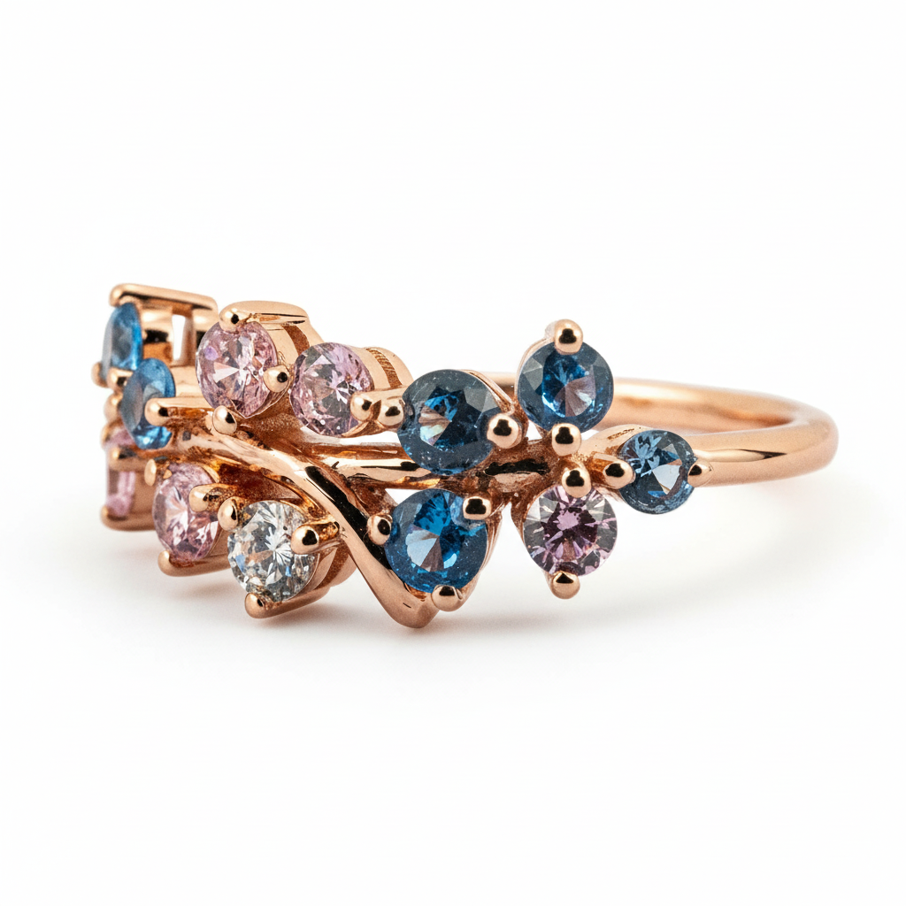 Product view of Moissanite Engagement Ring in Gold
