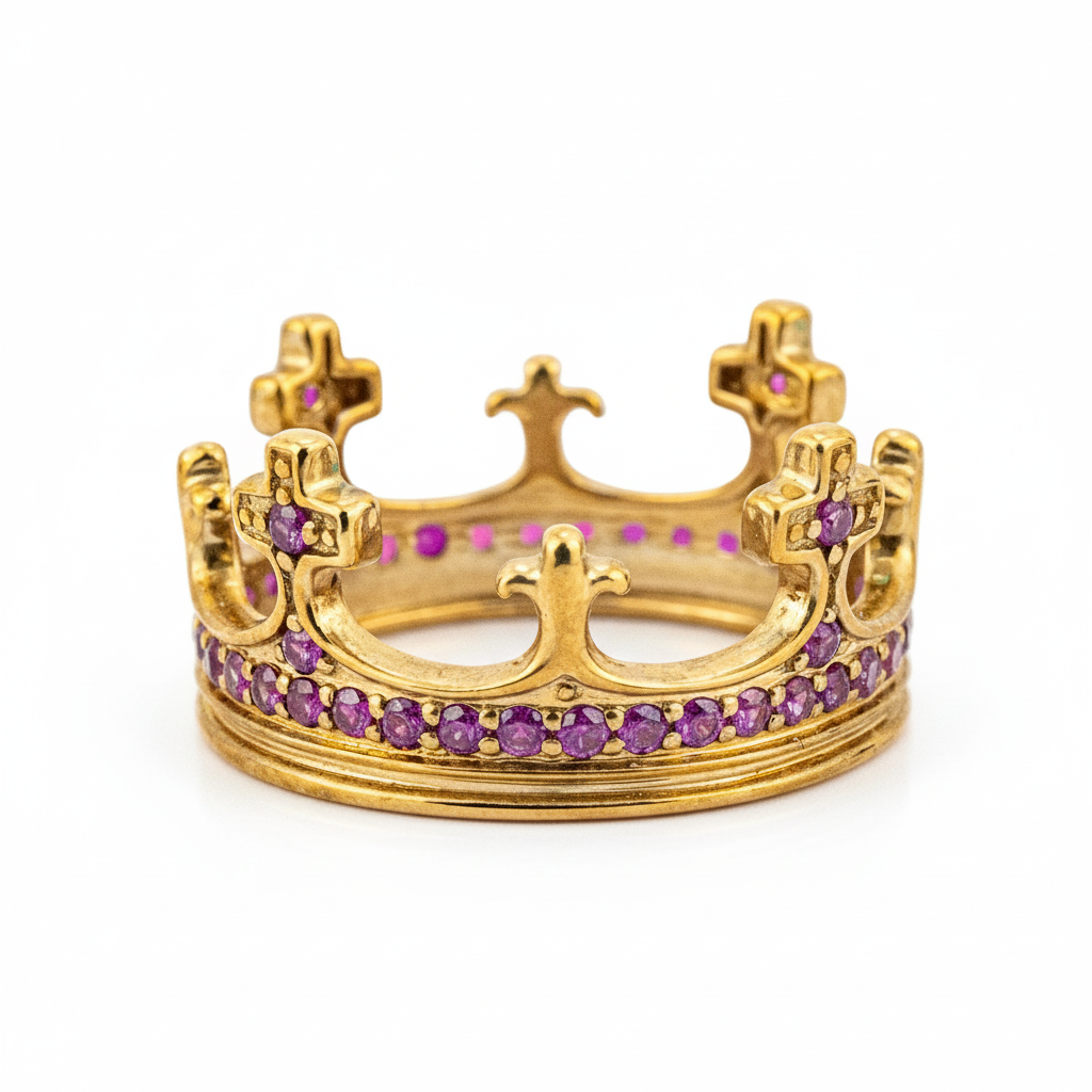 Product view of Ruby Ring in Gold