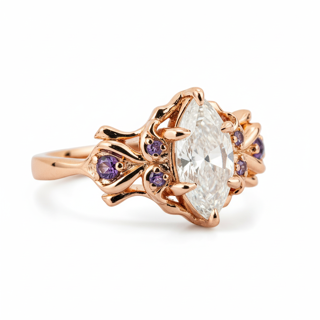 Product view of Moissanite Ring in Gold
