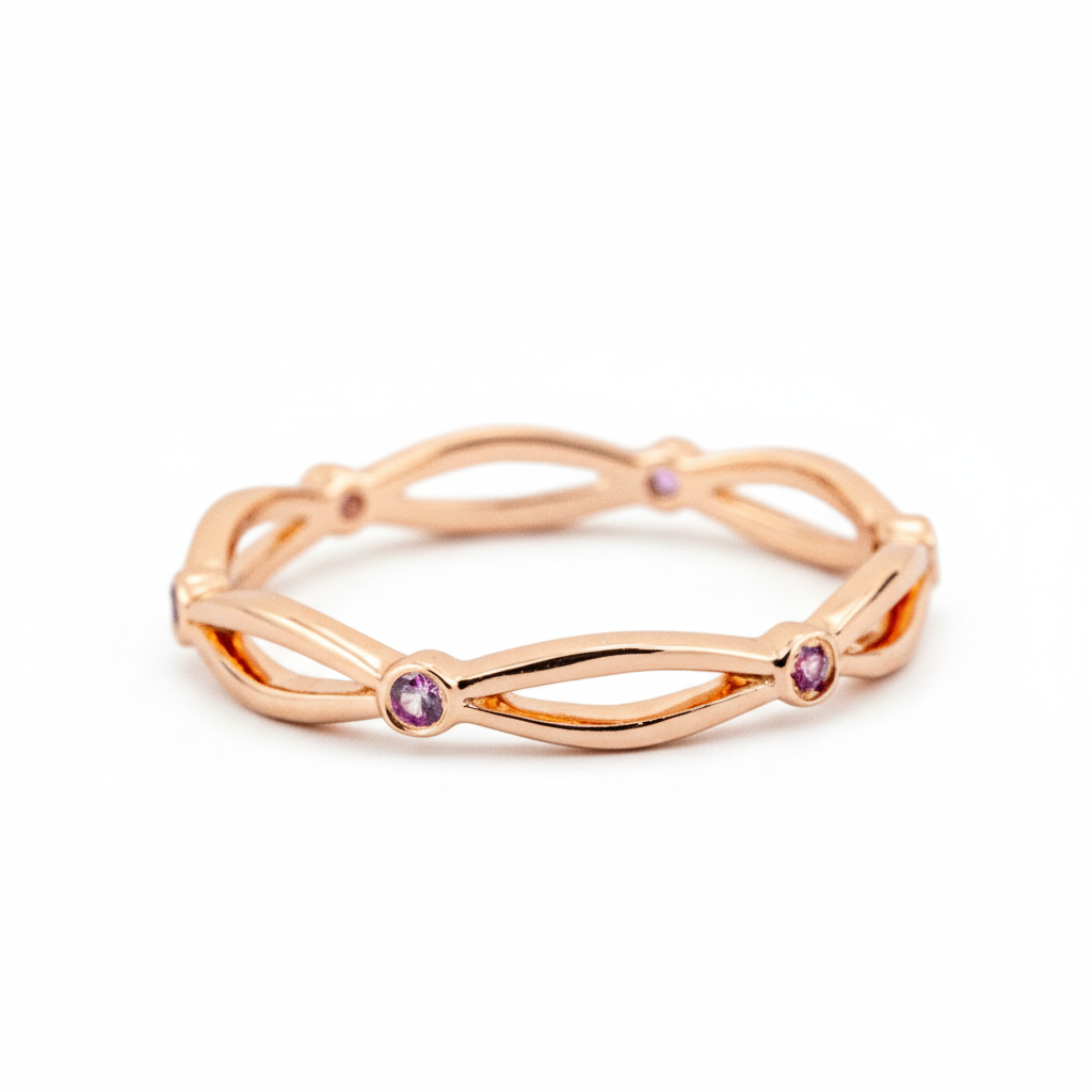 Product view of Moissanite Couple Ring Set in Gold