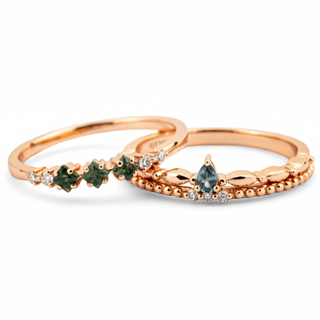 Minimalist couple ring with sleek design for modern couples