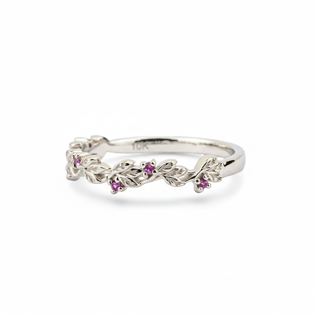 Product view of Tourmaline Ring in White Gold