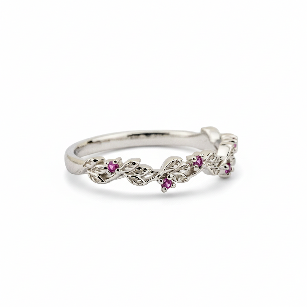 Product view of Tourmaline Ring in White Gold