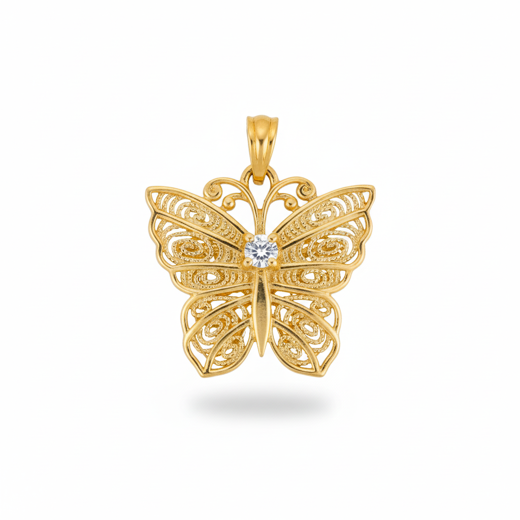 Detailed view of Diamond Ring in Yellow Gold