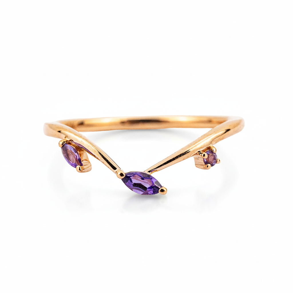 Product view of Alexandrite Ring Set in Gold