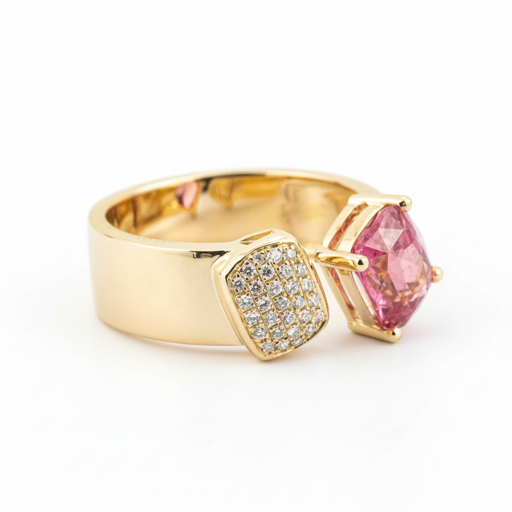 Lifestyle view of Diamond Ring in Gold