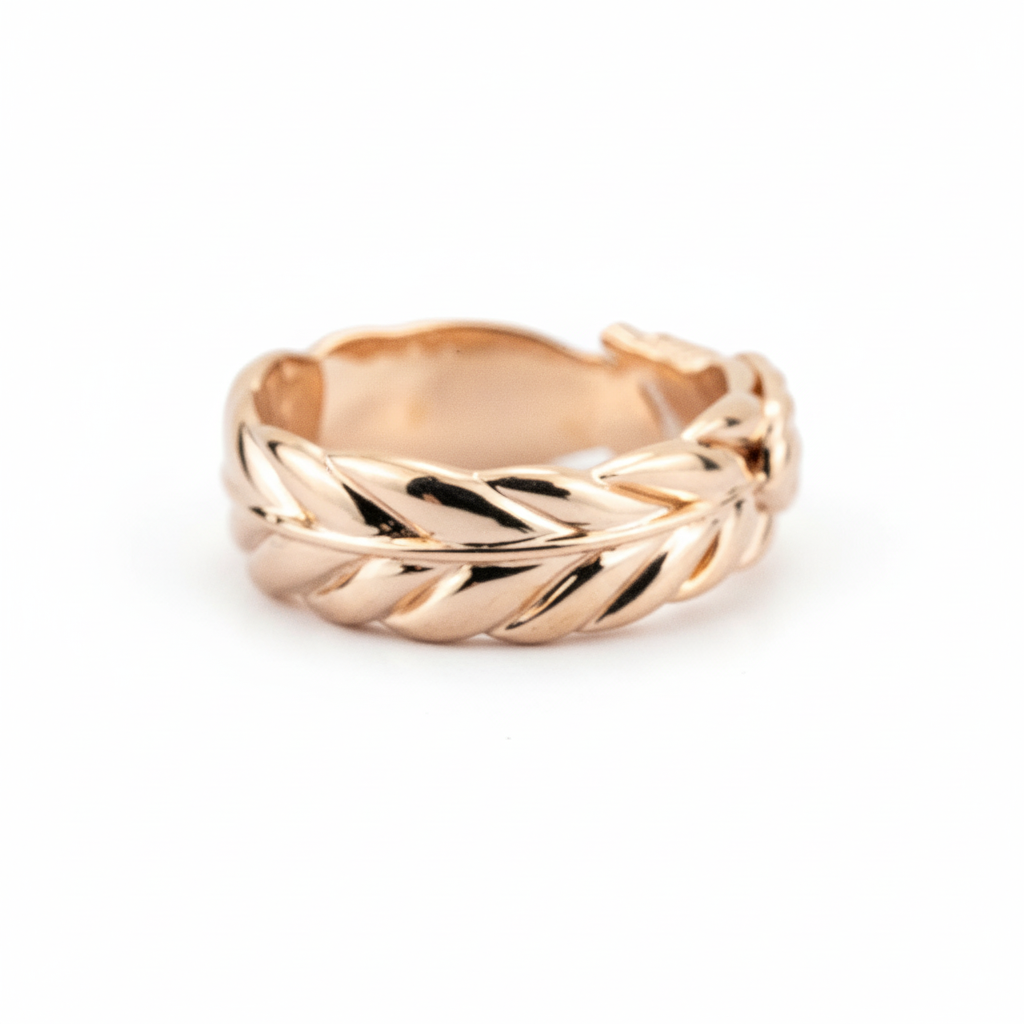 Product view of Nature-Inspired Engagement Ring in Rose Gold