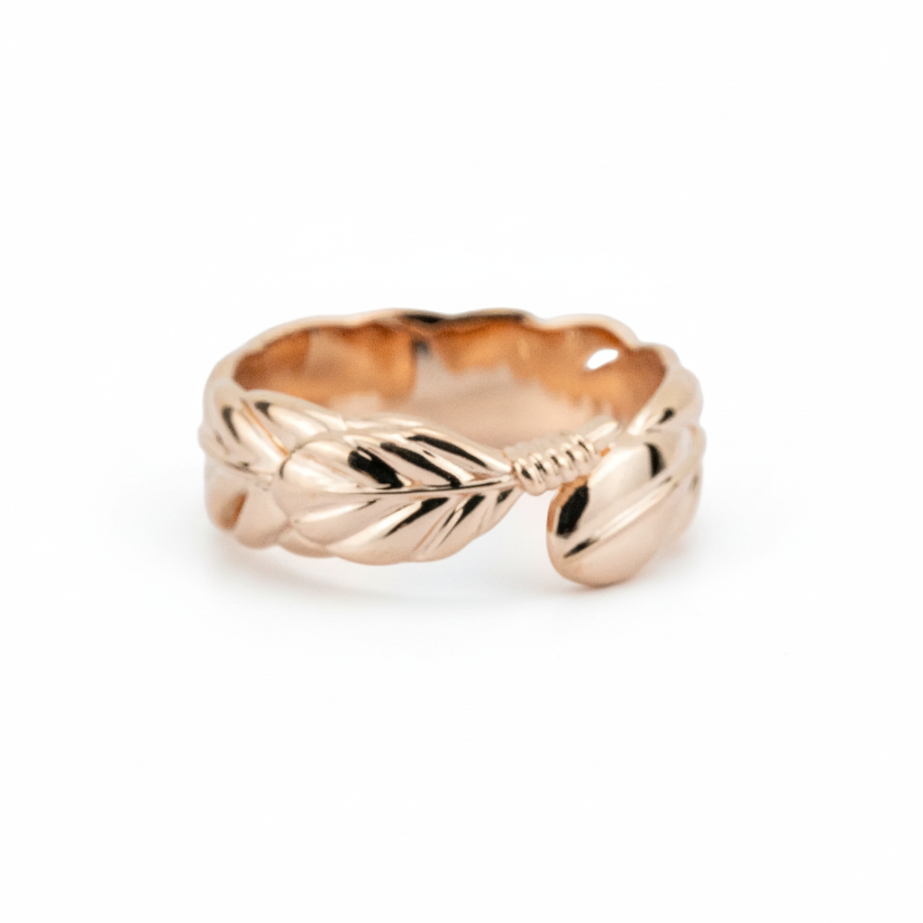 Product view of Nature-Inspired Engagement Ring in Rose Gold