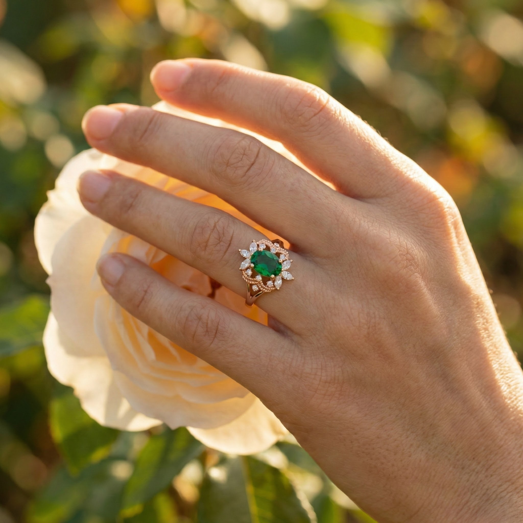 Sparkling Oval Cut Emeralds for Luxurious Jewelry Collection