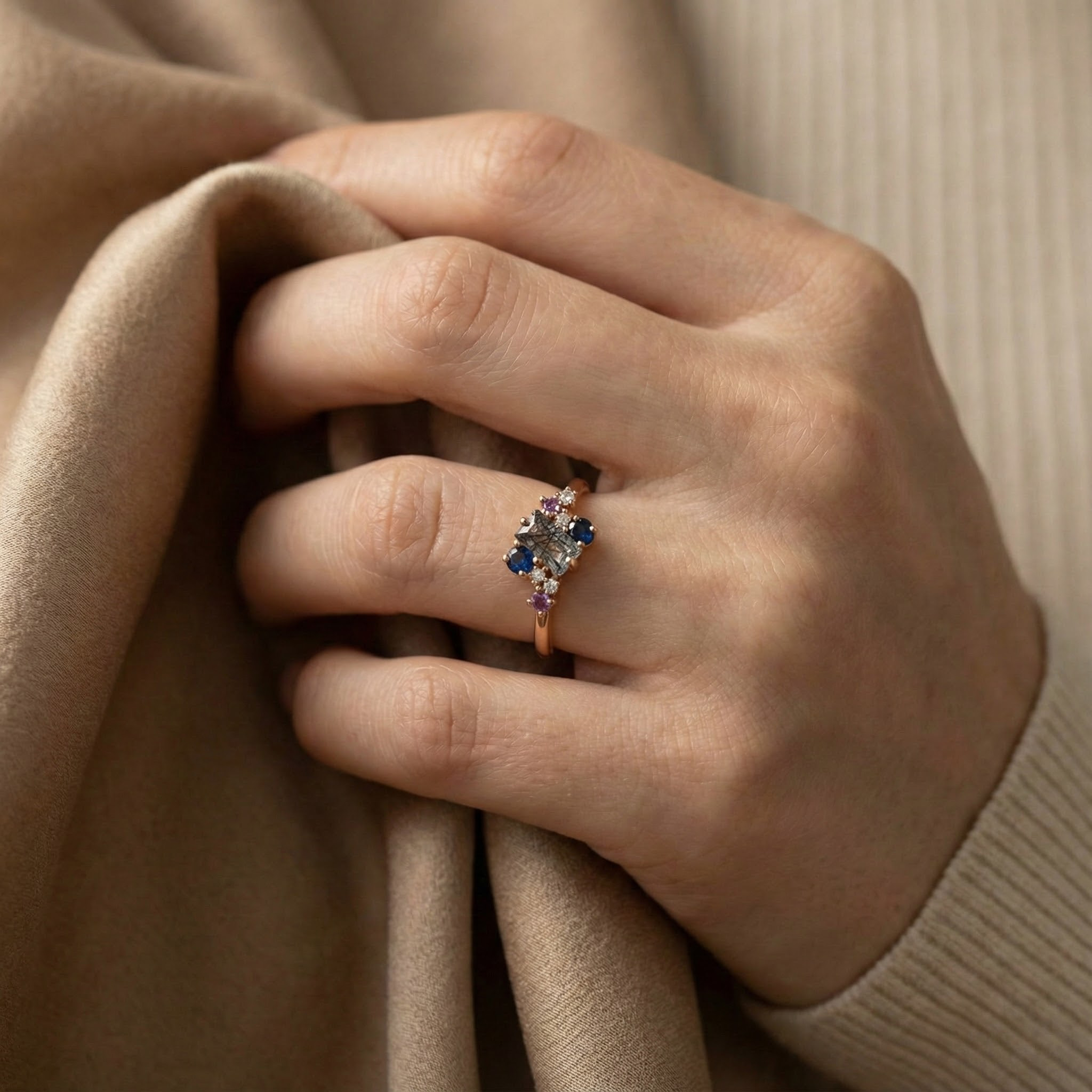 Rectangular cut tourmaline ring - exquisite gemstone jewelry for formal occasions