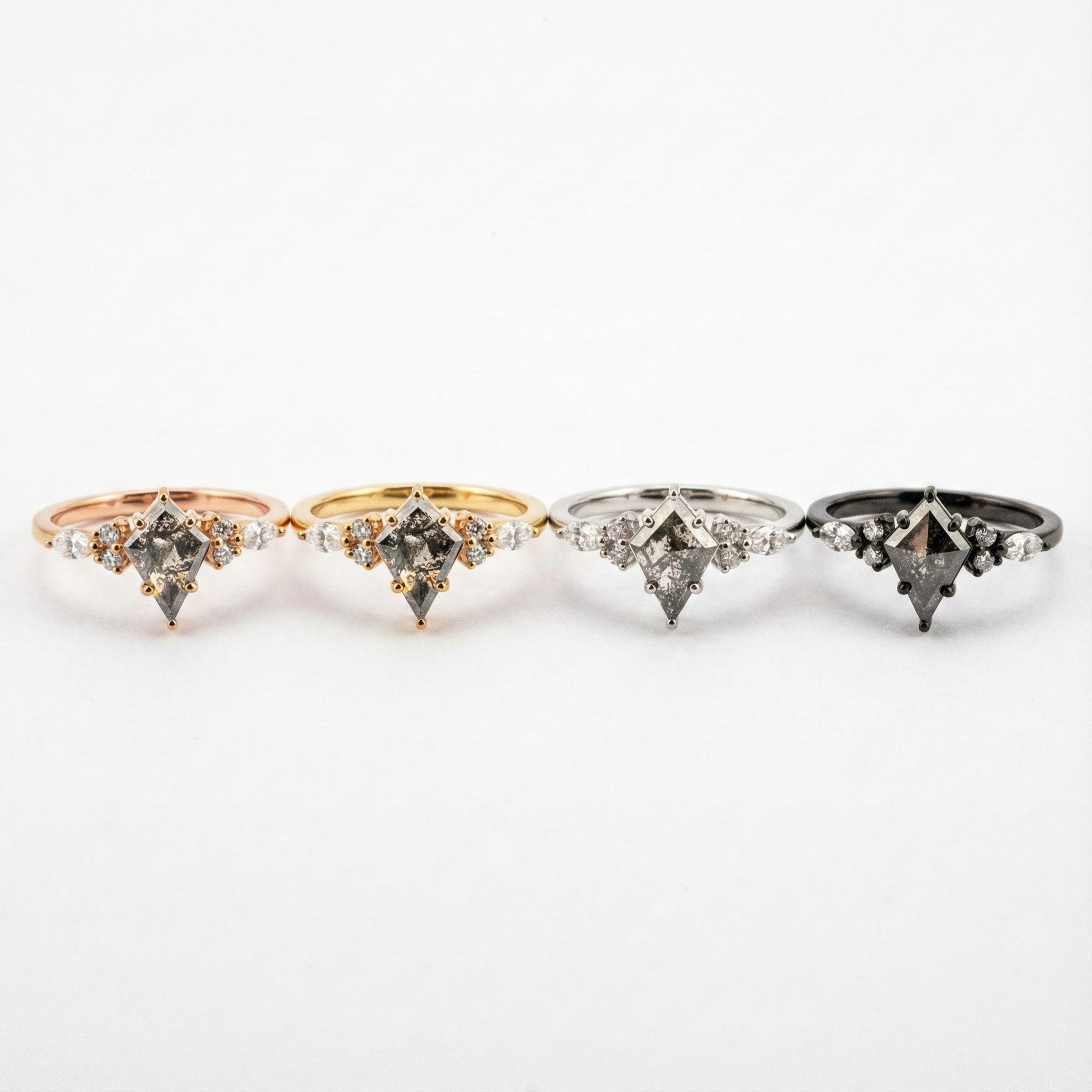 Rare Kite Cut Diamond Ring, Ideal for Those Seeking Unique Elegance